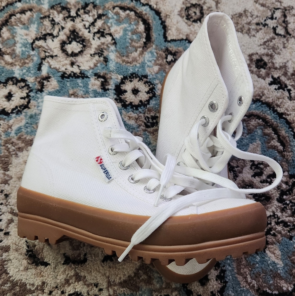 Superga Alpina hi tops size 37 or W6.5 NWOB